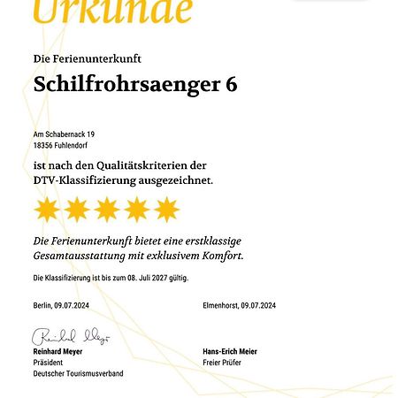 Ferienhaus Schilfrohrsaenger 6 풀렌도르프 외부 사진